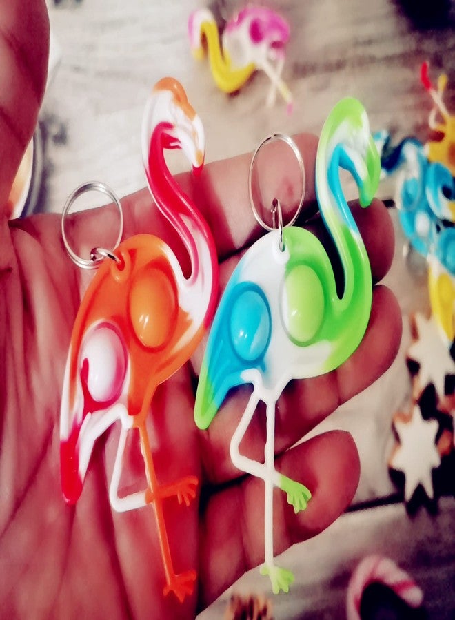 PSDFH 30 Packs Funny Summer Present Unique Mini Flamingo Assorted fidgets Bubble Toys for Kids Children Classroom Students Gifts from Teacher,Birthday Party Favors - Image 2